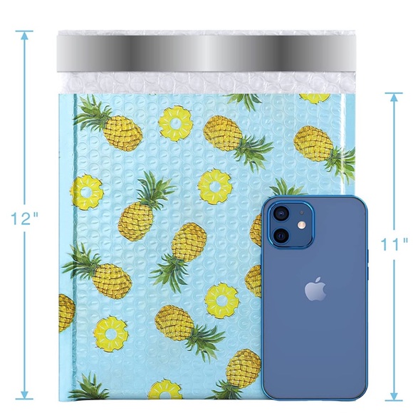 8 Count 8.5” X 12”  Pineapple Bubble Mailers, Shipping Supplies, PRICE IS FIRM - Picture 5 of 5